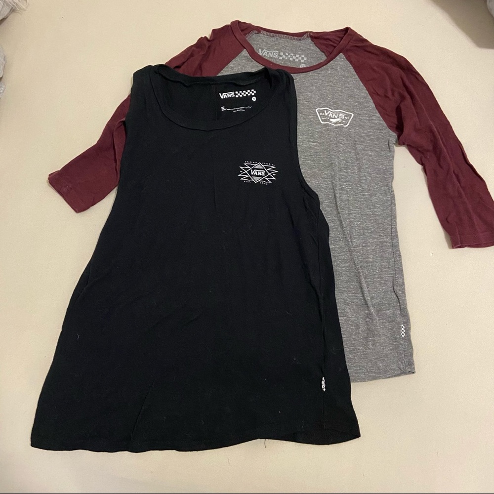 3 Vans Tops - Size XS